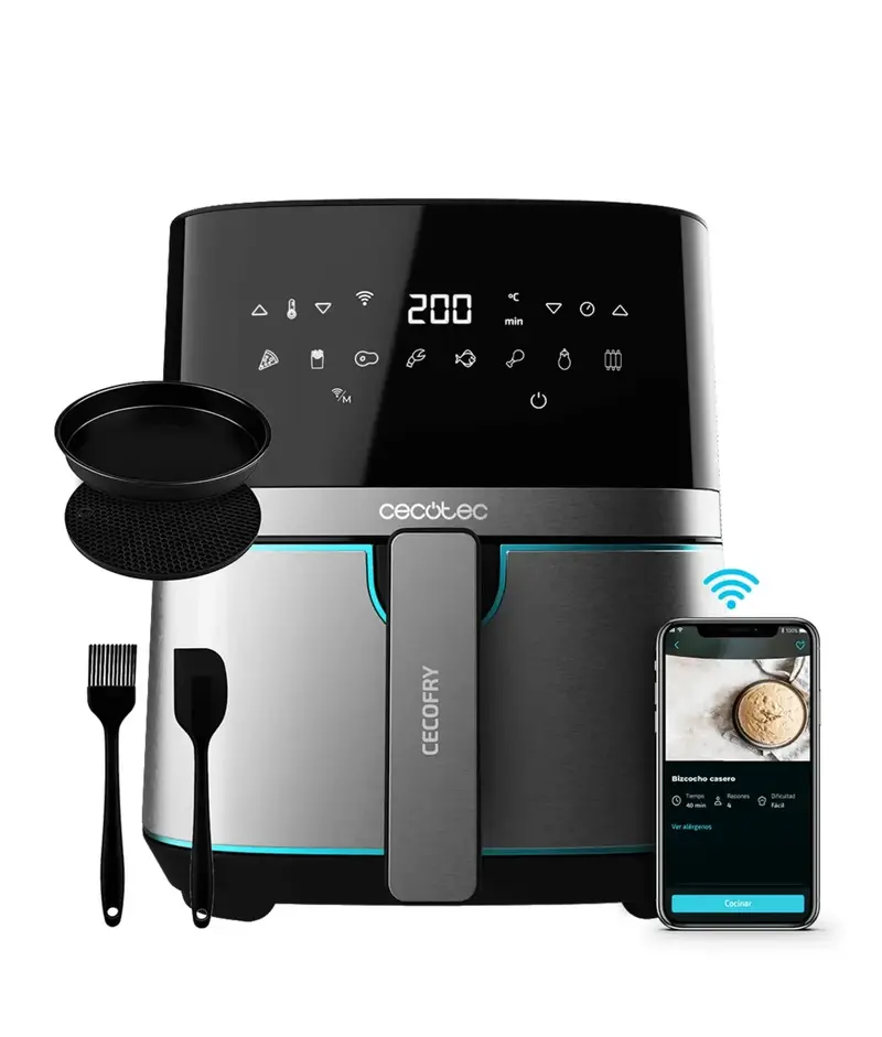 Freidora de Aire Inoxidable 5.5L