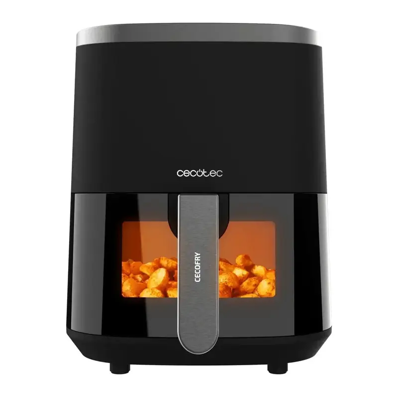 Freidora de Aire Saludable 1400W con Ventana y 9 Menús Preconfigurados de Cecotec