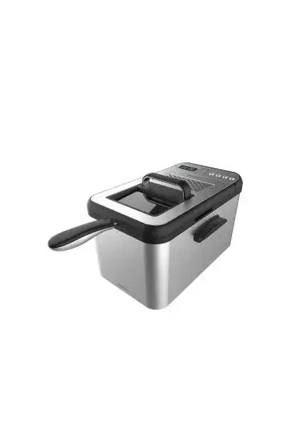 Freidora eléctrica en acero inoxidable de 4,2 l con pantalla digital y filtro anti olores cleanfry luxury 4000 de Cecotec