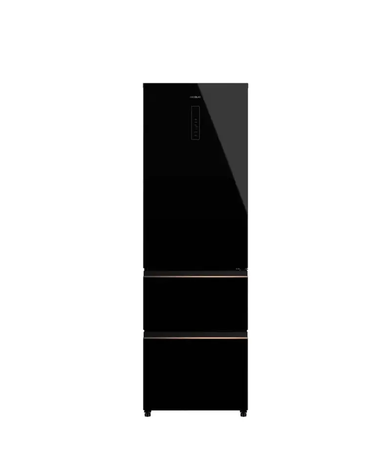 Frigorífico 400L Black Glass E