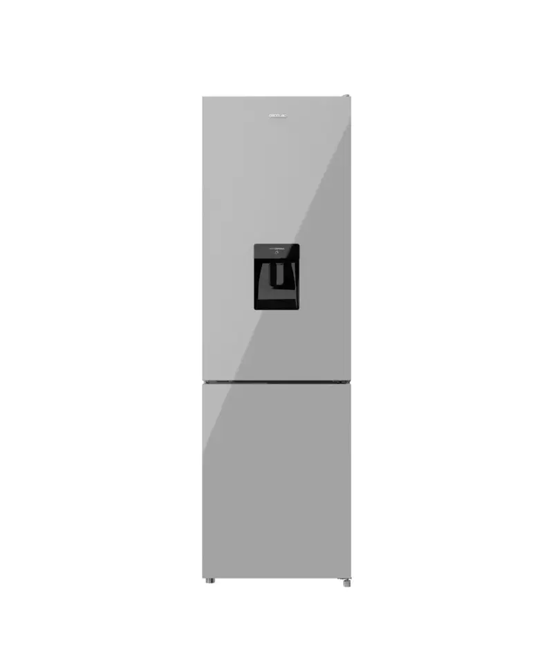 Frigorífico Combi 250L Gris con Inverter, No Frost y Dispensador de Agua de Cecotec
