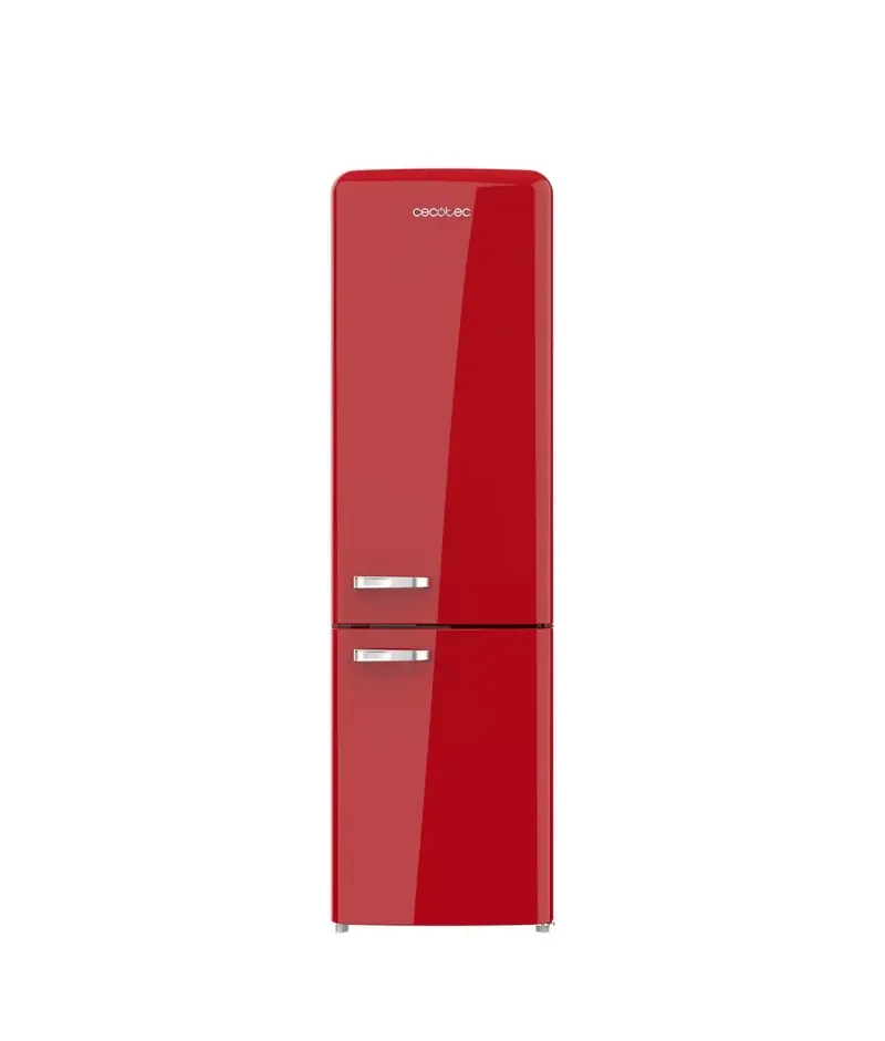 Frigorífico Combi Retro 250L No Frost, Clase E, Multi Air Flow, Fast Cooling de Cecotec