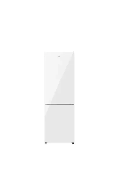 Frigorífico con congelador de cristal blanco bolero coolmarket combi 322 white cristal e de Cecotec