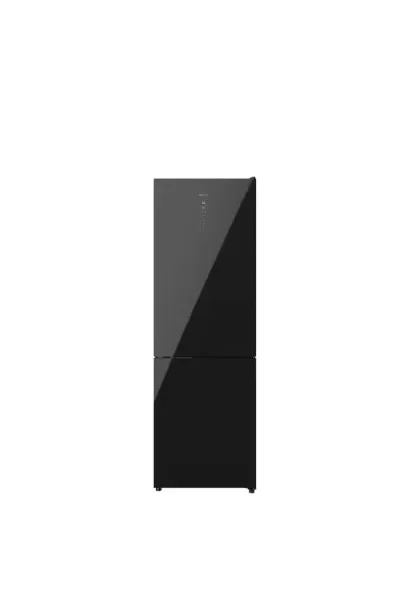 Frigorífico con congelador de cristal negro Bolero CoolMarket Combi 322 Black cristal E Cecotec