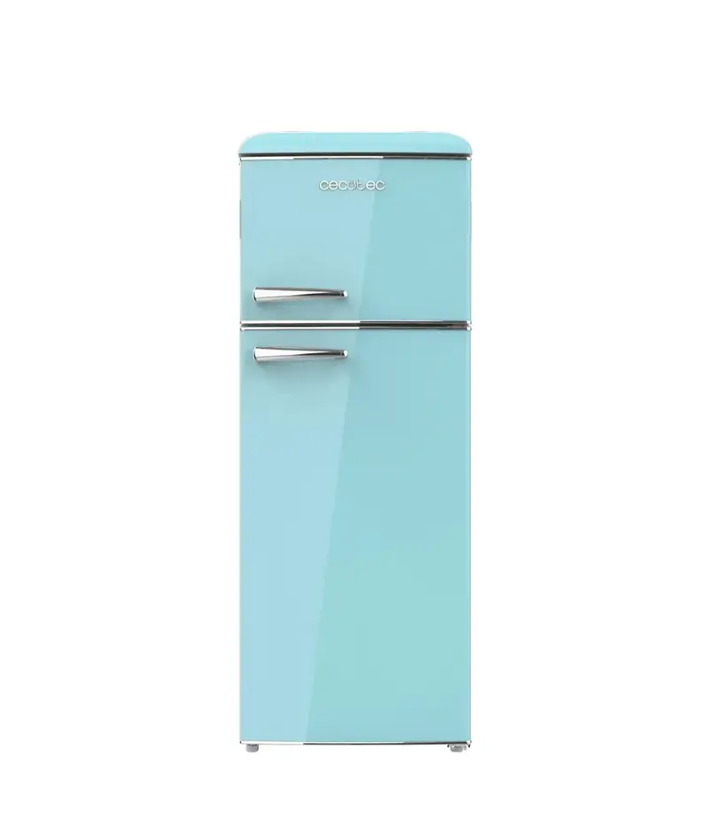 Frigorífico Retro 215L Azul con Ahorro Energético y Control de Temperatura de Cecotec