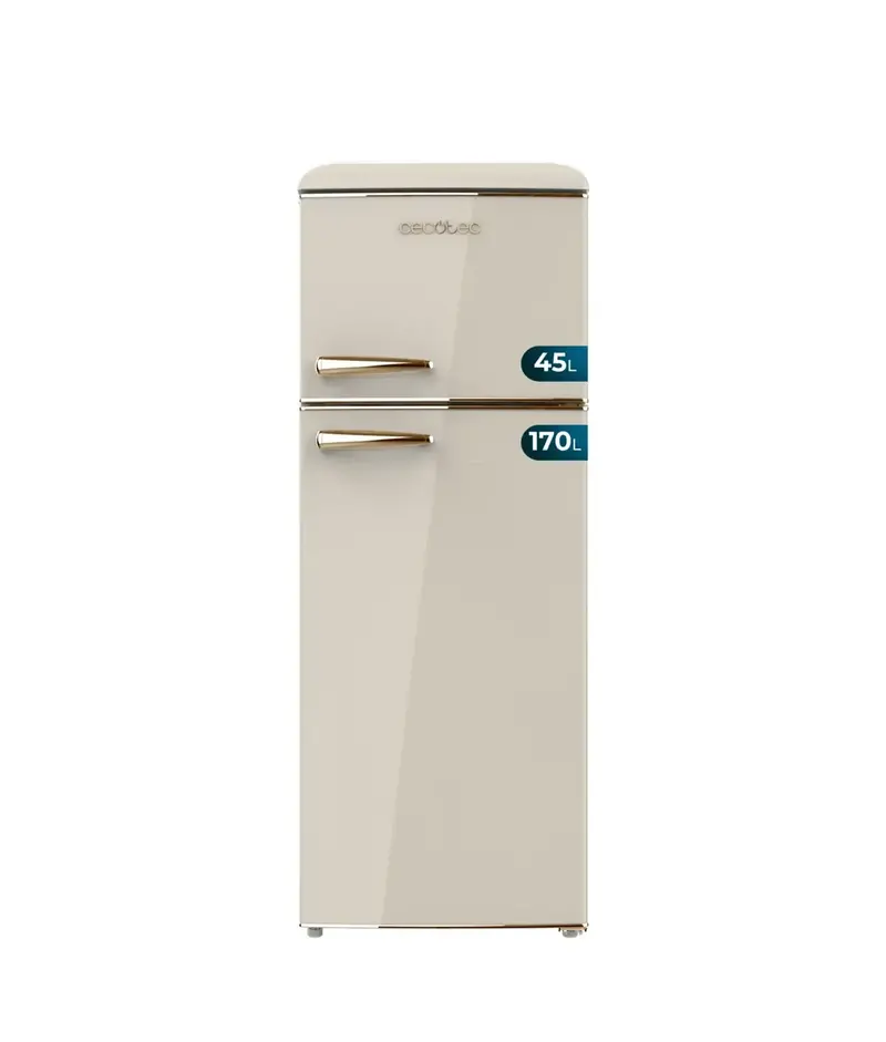 Frigorífico Retro 215L Beige E