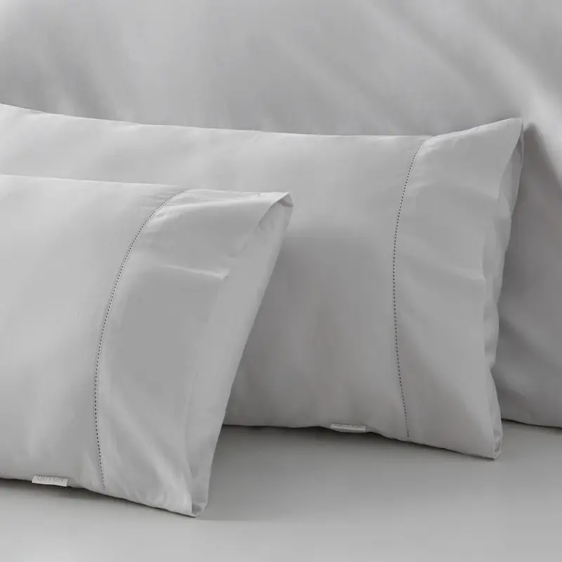 Funda almohada algodón orgánico blanco V