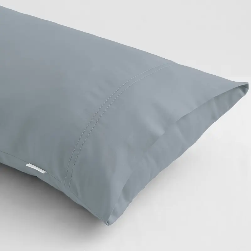 Funda almohada algodón orgánico ceniza DP