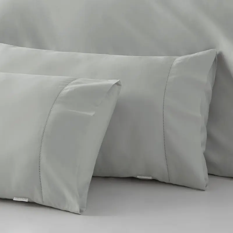 Funda almohada algodón orgánico perla V