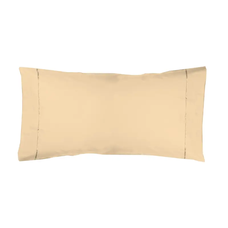 Funda almohada Algodón Percal de 200 hilos Arena