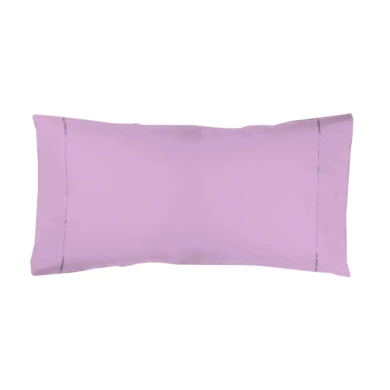 Funda almohada Algodón Percal de 200 hilos Malva