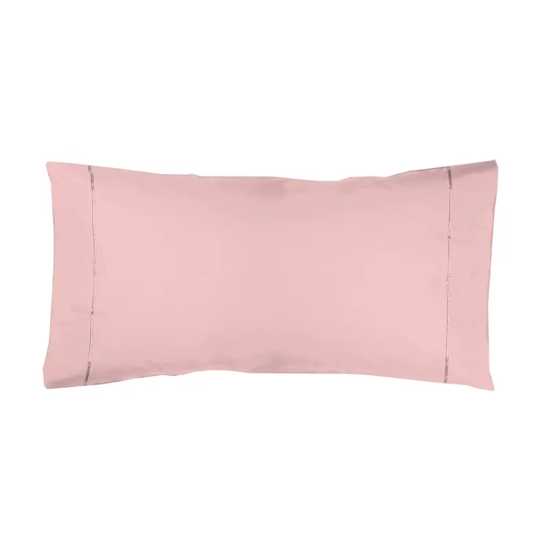 Funda almohada Algodón Percal de 200 hilos Rosa Palo