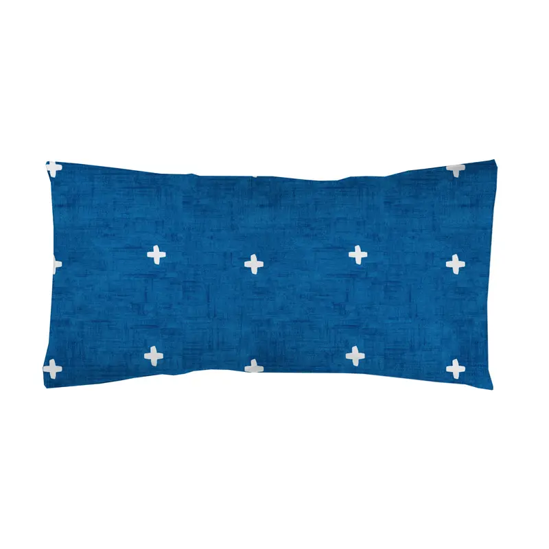 Funda almohada estampada Cruces fondo Azul