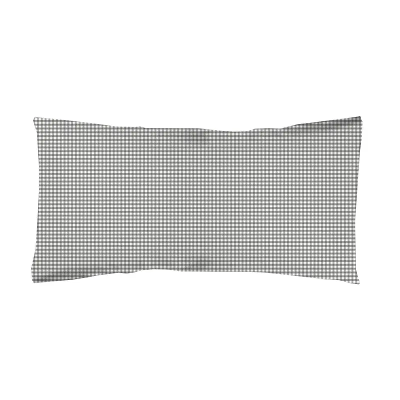 Funda almohada estampada Infantil Vichy Gris