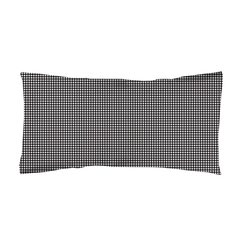 Funda almohada estampada Infantil Vichy Negro