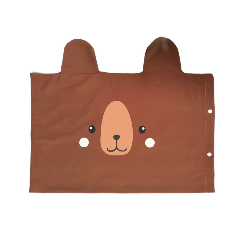 Funda Almohada Infantil con orejas Oso Bosque