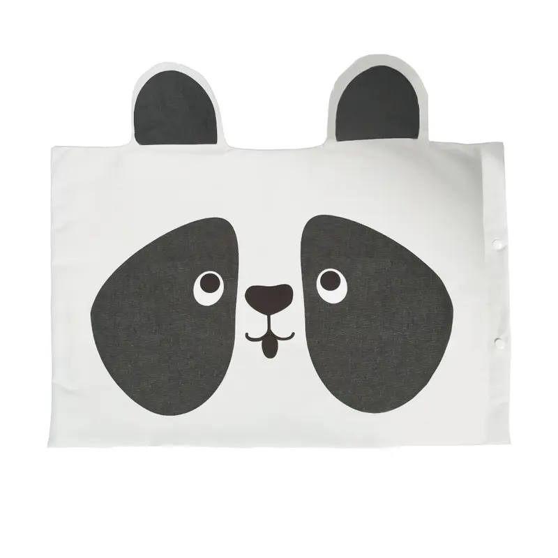 Funda Almohada Infantil con orejas Panda