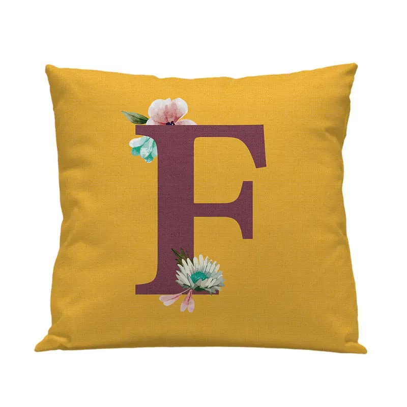 Funda cojín Infantil Letra F