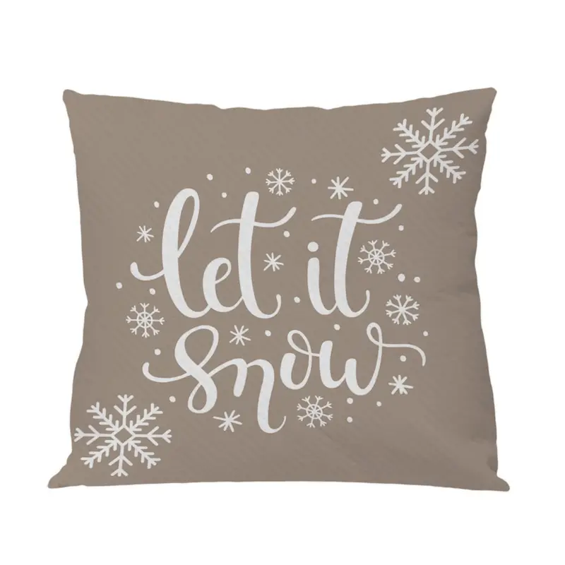 Funda cojín Let It Snow