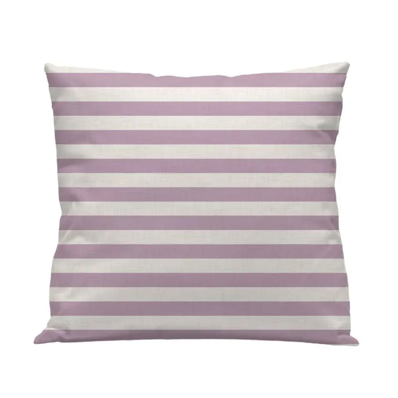 Funda cojín Raya Horizontal Malva