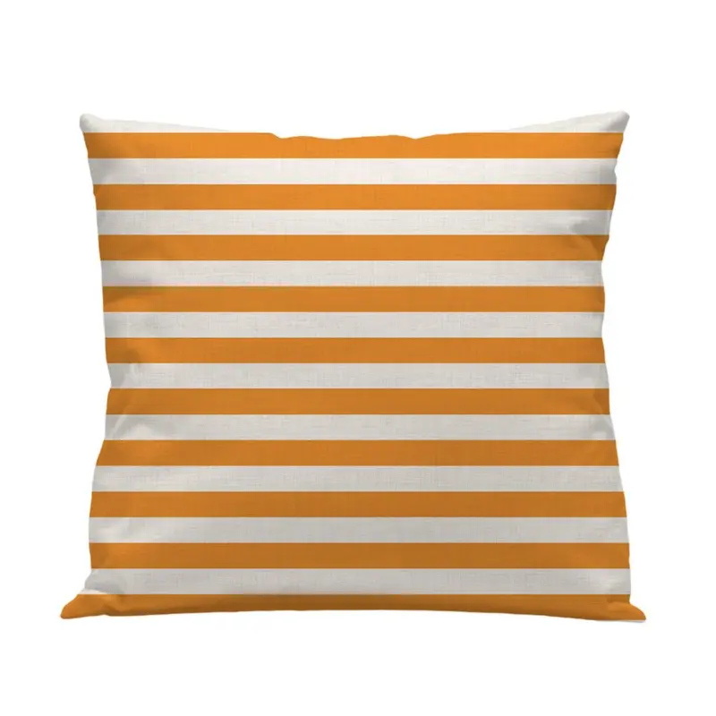 Funda cojín Raya Horizontal Naranja