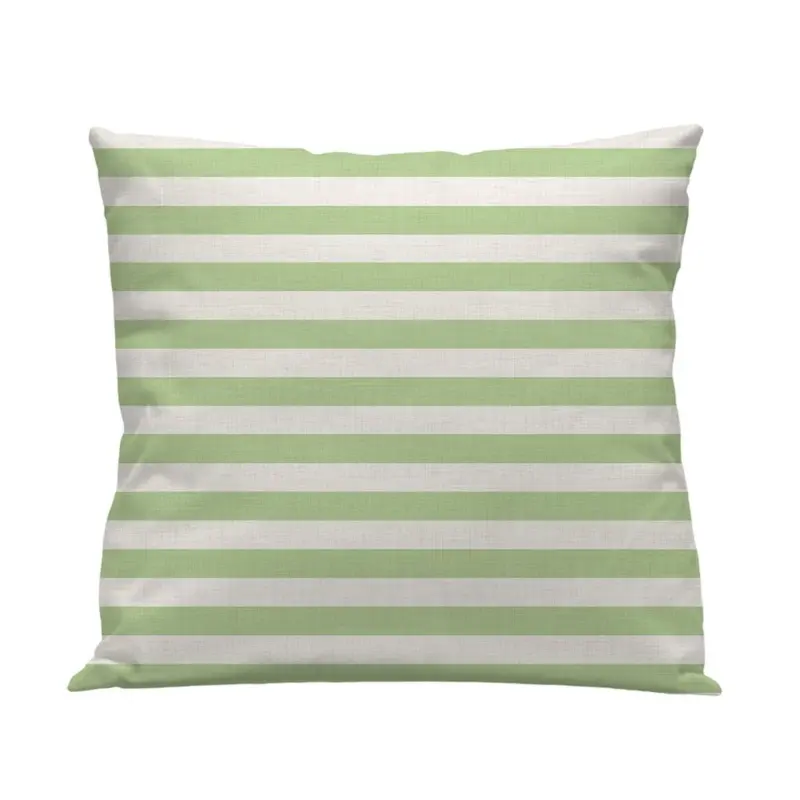 Funda cojín Raya Horizontal Pistacho