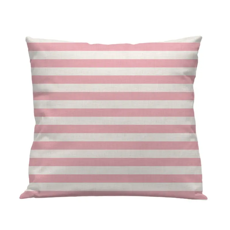Funda cojín Raya Horizontal Rosa