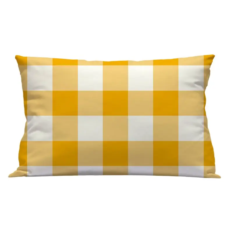 Funda cuadrante vichy L Amarillo