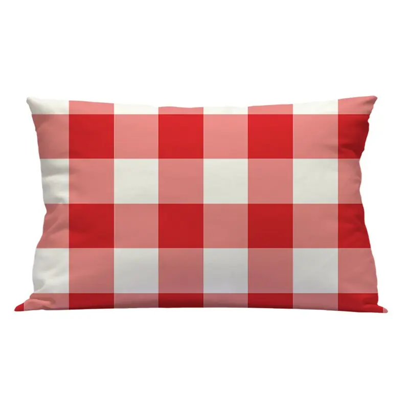 Funda cuadrante  vichy L Rojo
