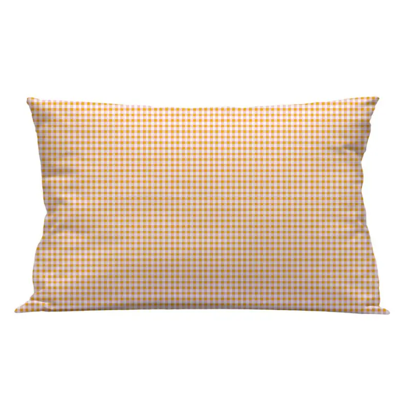 Funda cuadrante Vichy Rosa Amarillo
