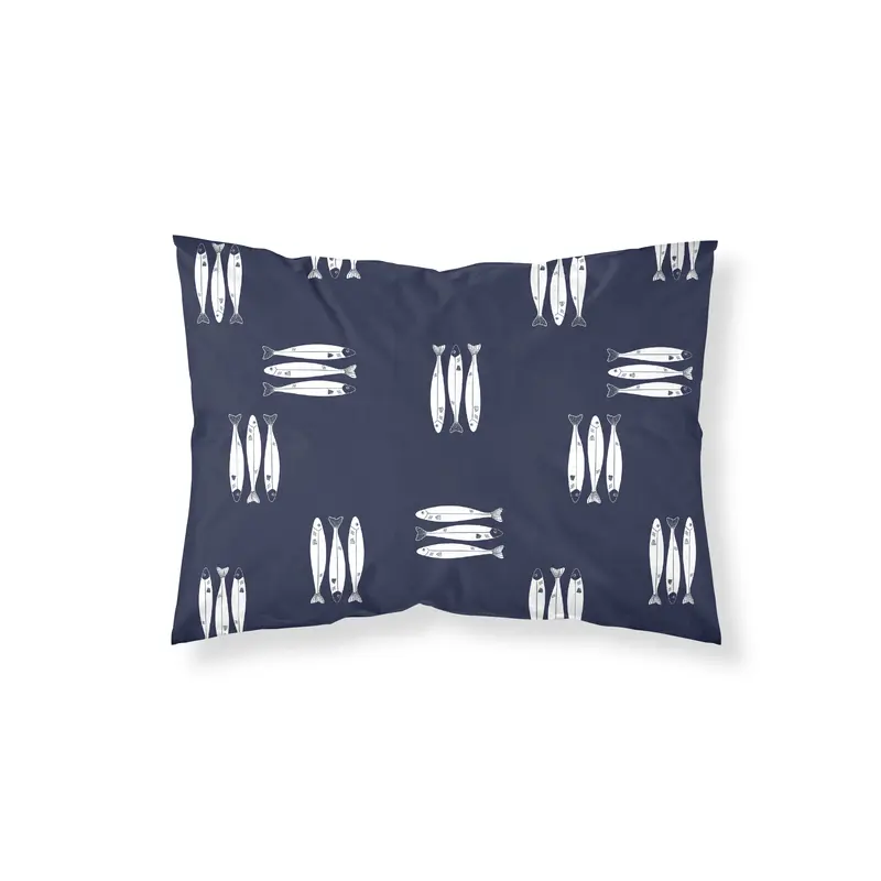 Funda de almohada 100% algodón 200 hilos Oropesa Azul