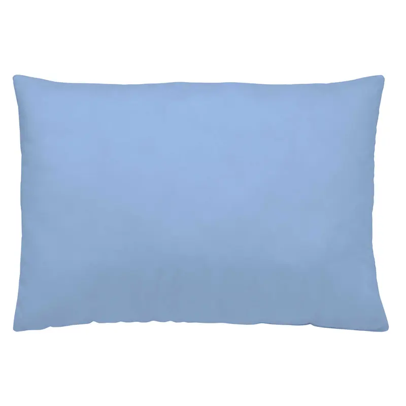 FUNDA DE ALMOHADA 100% ALGODÓN AZUL CLARO