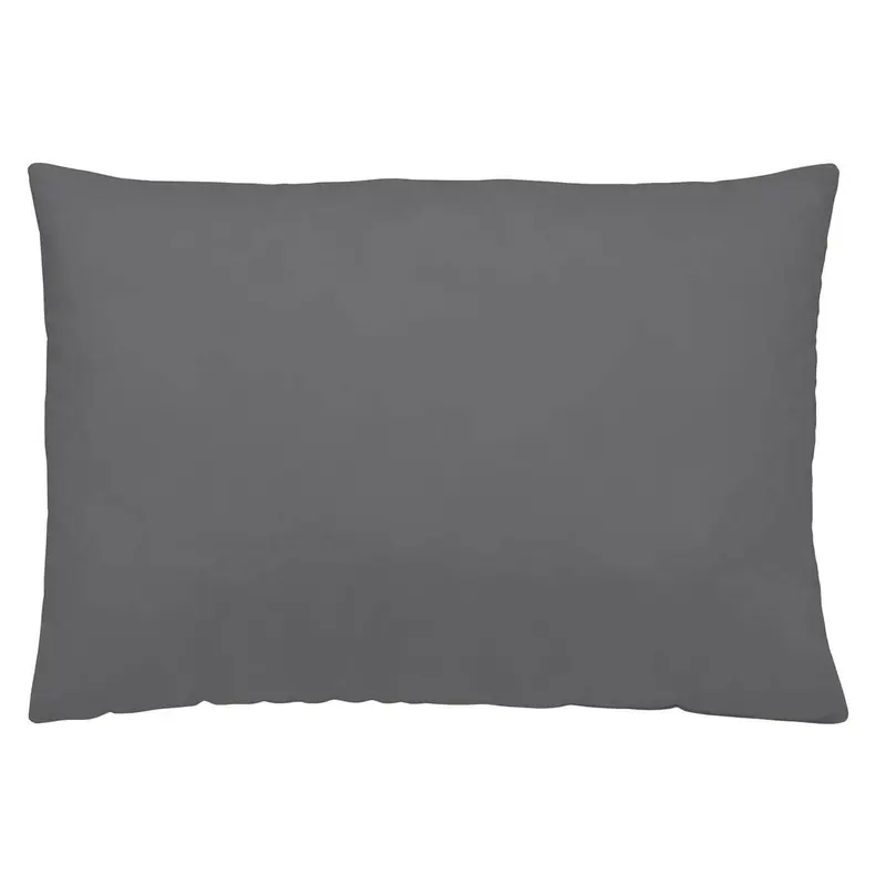 FUNDA DE ALMOHADA 100% ALGODÓN GRIS