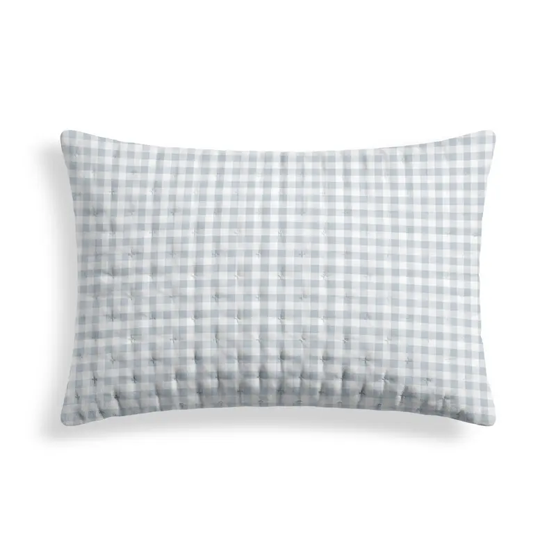 Funda de almohada acolchada estampada Calafat Azul Claro 50x80 cm
