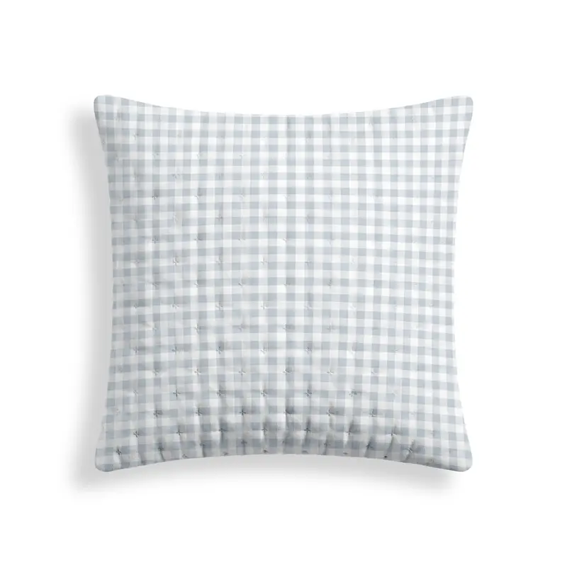 Funda de almohada acolchada estampada Calafat Azul Claro