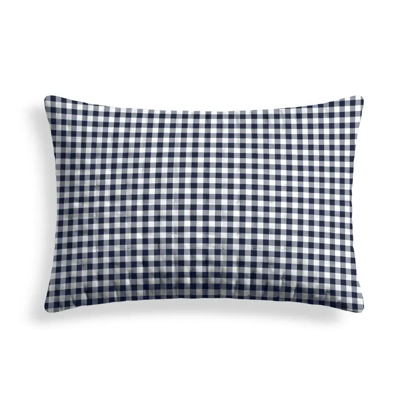 Funda de almohada acolchada estampada Calafat Marino 50x80 cm