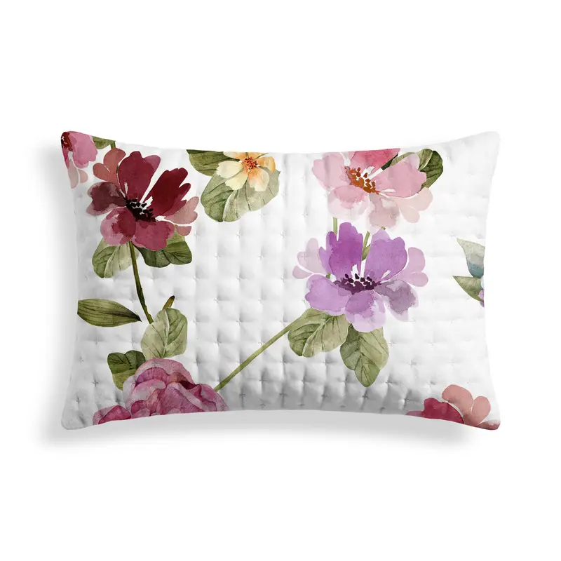 Funda de almohada acolchada estampada Carula 50x80 cm