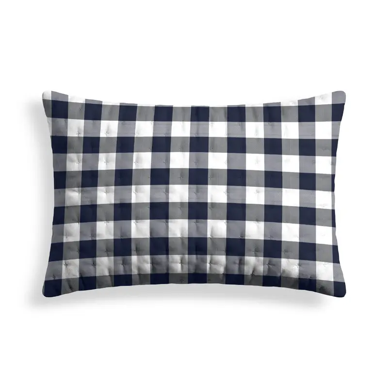 Funda de almohada acolchada estampada Chivi Marino 50x80 cm