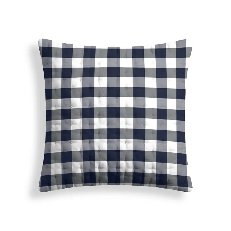 Funda de almohada acolchada estampada Chivi Marino