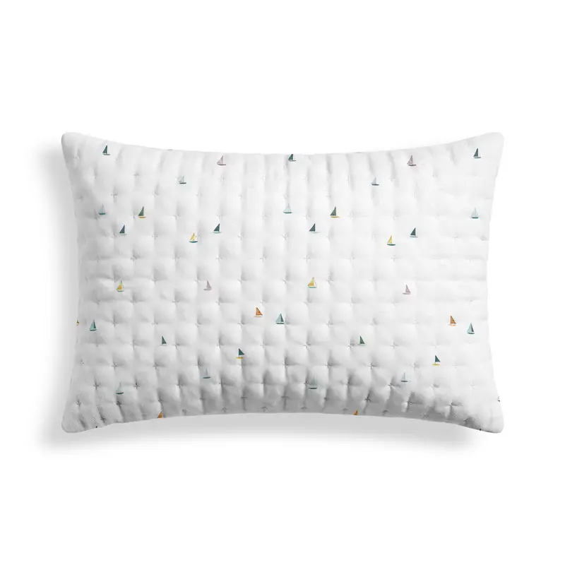 Funda de almohada acolchada estampada Gandía 50x80 cm