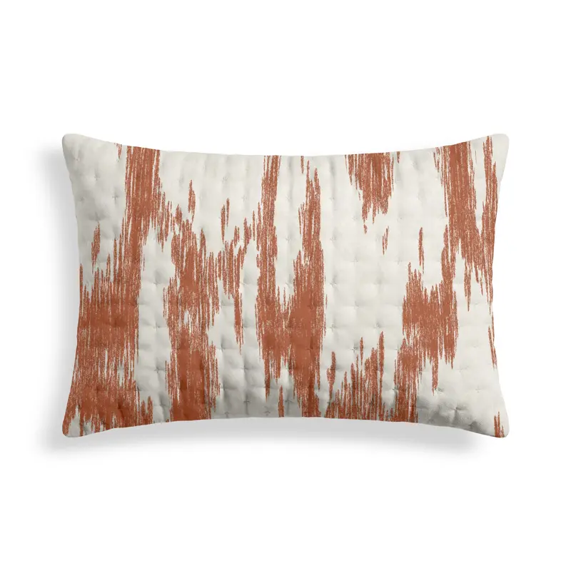 Funda de almohada acolchada estampada Mahón Teja 50x80 cm