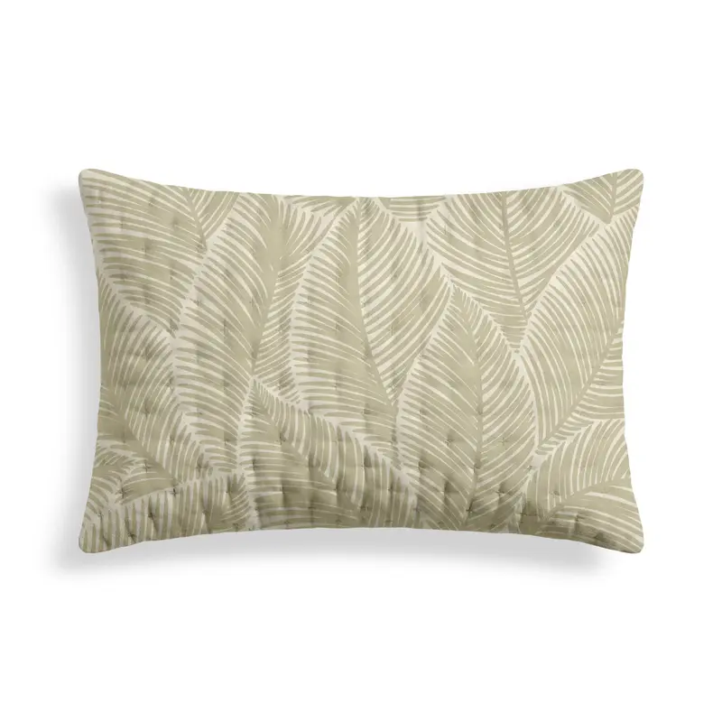 Funda de almohada acolchada estampada Nijar Beige 50x80 cm