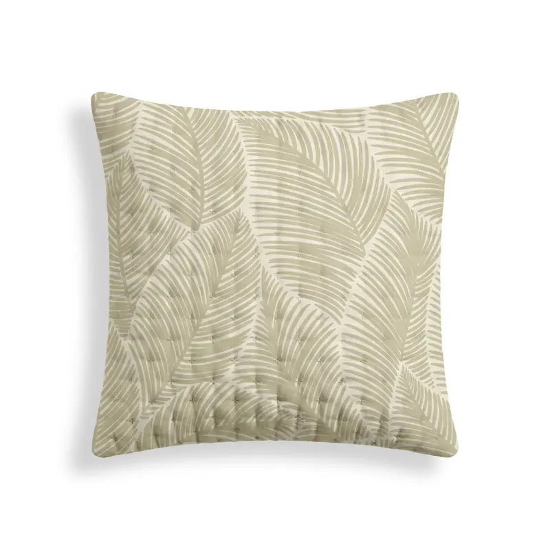 Funda de almohada acolchada estampada Nijar Beige