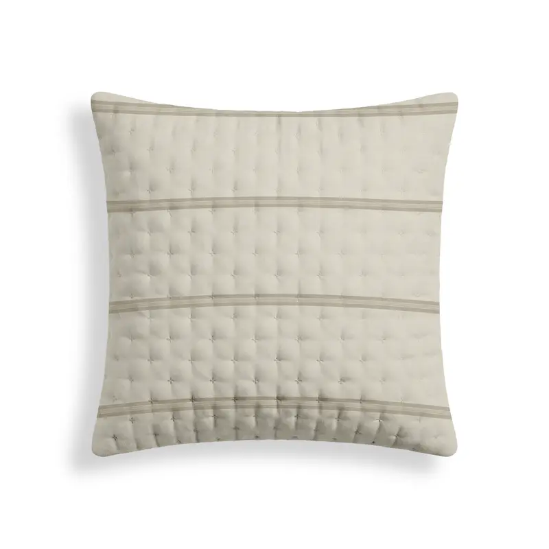 Funda de almohada acolchada estampada Nua Beige
