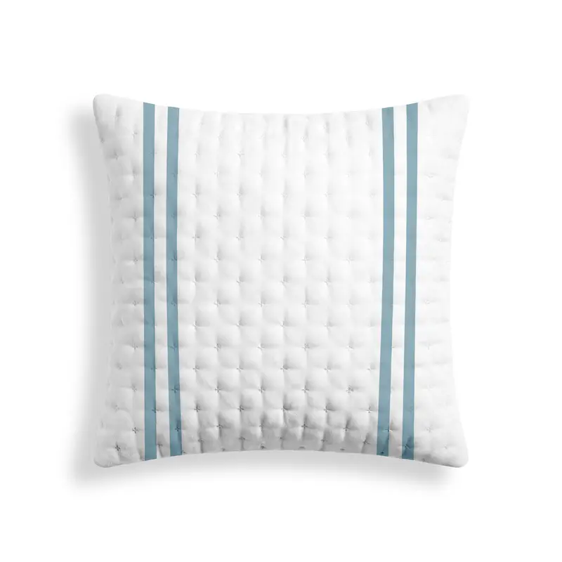 Funda de almohada acolchada estampada Oliva Azul Vera