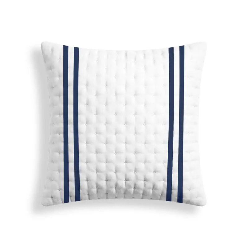 Funda de almohada acolchada estampada Oliva Azul