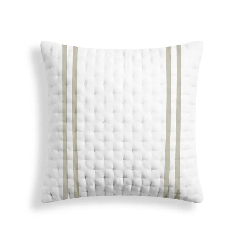Funda de almohada acolchada estampada Oliva Beige
