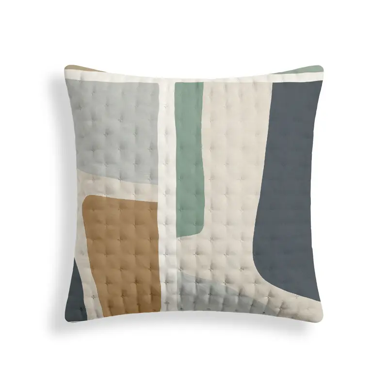 Funda de almohada acolchada estampada Peñíscola