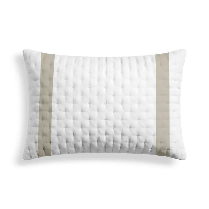 Funda de almohada acolchada estampada Portixol Beige 50x80 cm