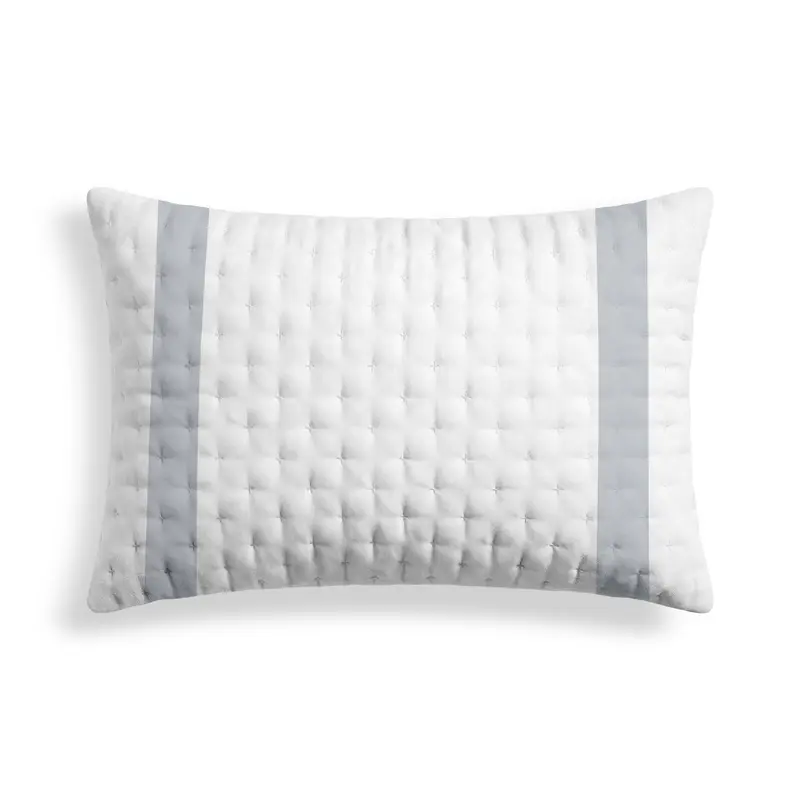 Funda de almohada acolchada estampada Portixol Plateado 50x80 cm